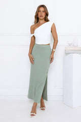 One Off Maxi Skirt Sage