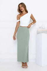One Off Maxi Skirt Sage