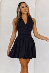 Business Chic Mini Dress Black