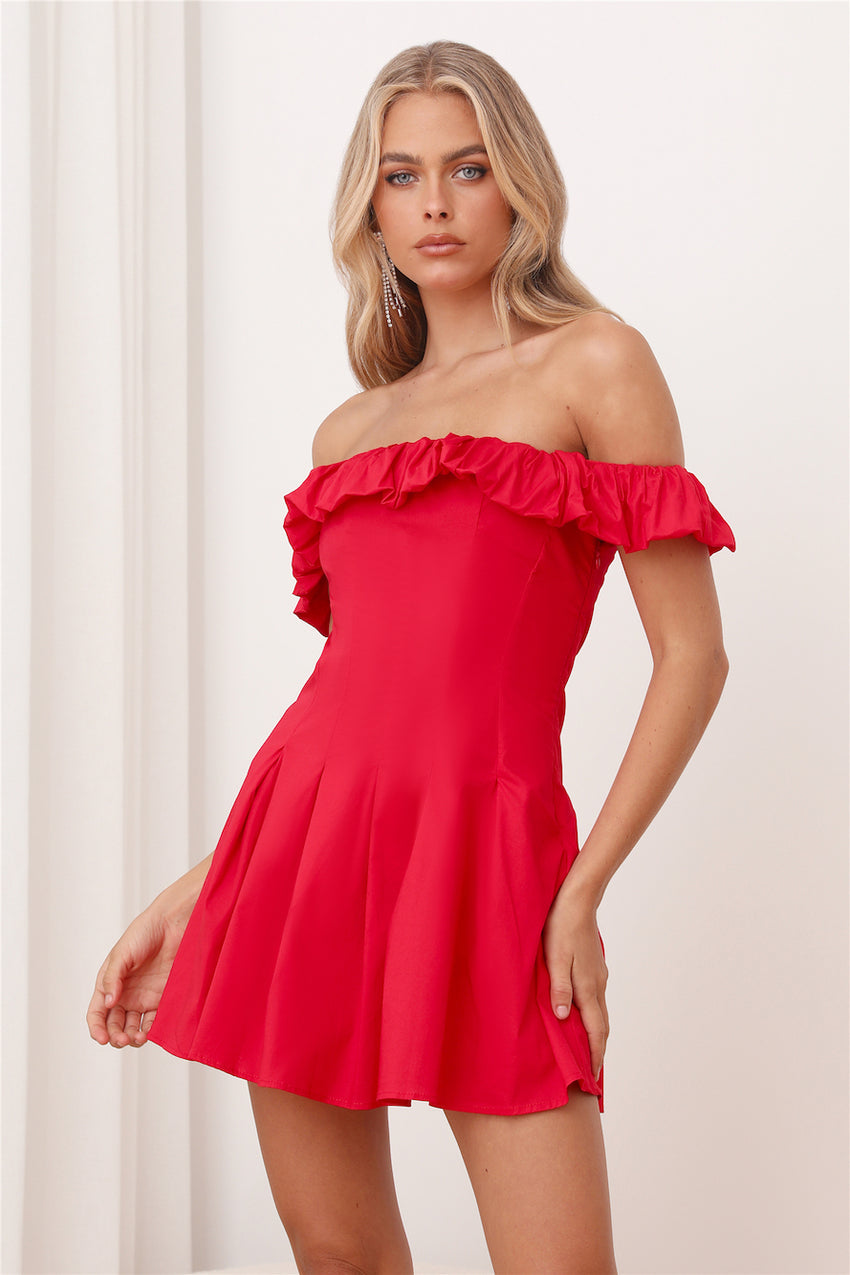 Fashion Student Mini Dress Red