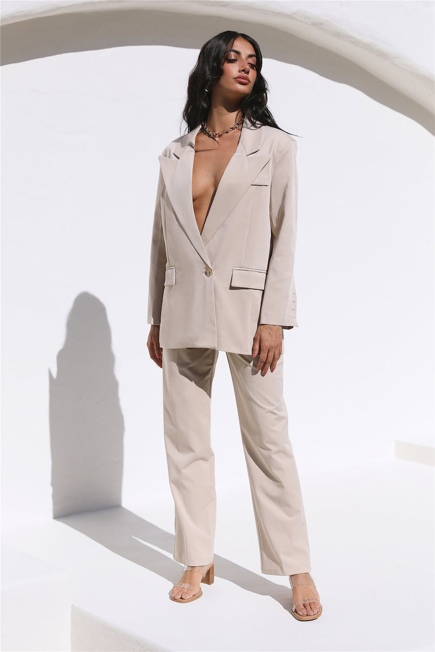 Style Staple Blazer Beige