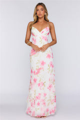 Rose Air Maxi Dress White