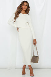 Anique Midi Skirt Ivory