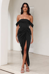 DEAR EMILIA Be Seen Midi Dress Black