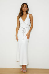 Romance For You Maxi Dress White
