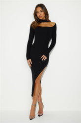 Get in the Loop Midi Dress Black