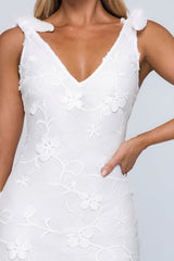 Poolside Summer Maxi Dress White