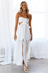 HELLO MOLLY Laugh With You Maxi Dress White