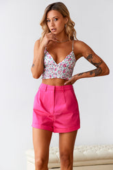HELLO MOLLY Blooming Blossom Crop Top Pink
