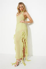 LIONESS Rendezvous Skirt Lime