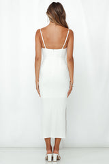 Rooftop Martinis For Two Midi Dress White