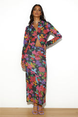 FINDERS KEEPERS Aubrey Skirt Midnight Floral