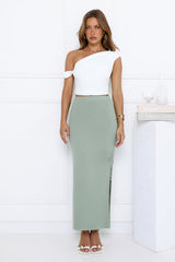 One Off Maxi Skirt Sage