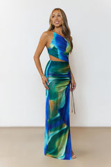 Tidal Wave Maxi Dress Multi