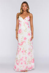 Rose Air Maxi Dress White