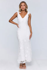 Poolside Summer Maxi Dress White